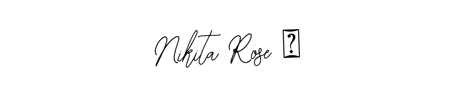 Similarly Bearetta-2O07w is the best handwritten signature design. Signature creator online .You can use it as an online autograph creator for name Nikita Rose ❤. Nikita Rose ❤ signature style 12 images and pictures png