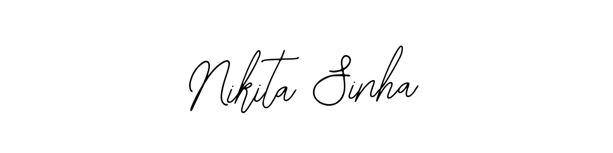 How to make Nikita Sinha name signature. Use Bearetta-2O07w style for creating short signs online. This is the latest handwritten sign. Nikita Sinha signature style 12 images and pictures png