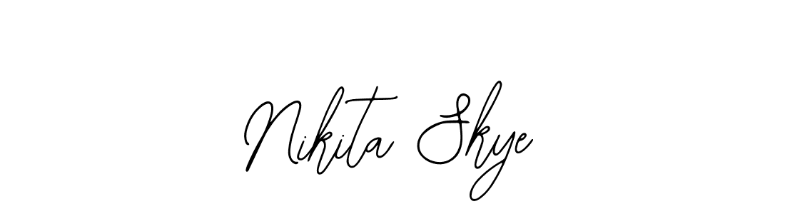 This is the best signature style for the Nikita Skye name. Also you like these signature font (Bearetta-2O07w). Mix name signature. Nikita Skye signature style 12 images and pictures png