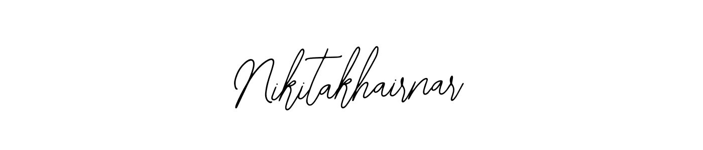 Also we have Nikitakhairnar name is the best signature style. Create professional handwritten signature collection using Bearetta-2O07w autograph style. Nikitakhairnar signature style 12 images and pictures png