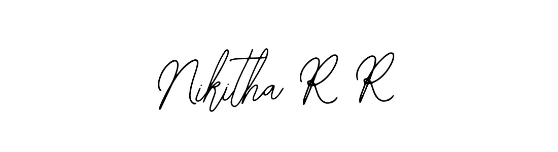 How to Draw Nikitha R R signature style? Bearetta-2O07w is a latest design signature styles for name Nikitha R R. Nikitha R R signature style 12 images and pictures png