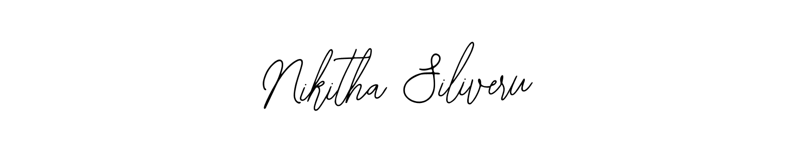 Use a signature maker to create a handwritten signature online. With this signature software, you can design (Bearetta-2O07w) your own signature for name Nikitha Siliveru. Nikitha Siliveru signature style 12 images and pictures png