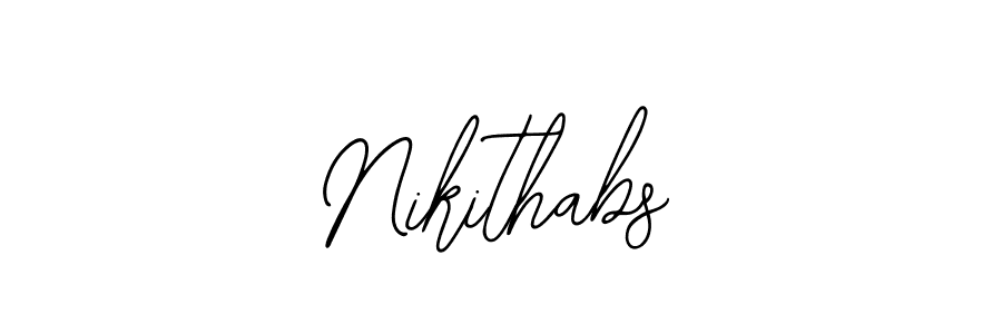 Nikithabs stylish signature style. Best Handwritten Sign (Bearetta-2O07w) for my name. Handwritten Signature Collection Ideas for my name Nikithabs. Nikithabs signature style 12 images and pictures png