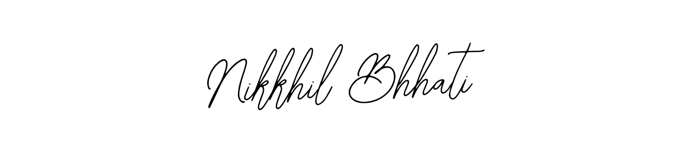 The best way (Bearetta-2O07w) to make a short signature is to pick only two or three words in your name. The name Nikkhil Bhhati include a total of six letters. For converting this name. Nikkhil Bhhati signature style 12 images and pictures png