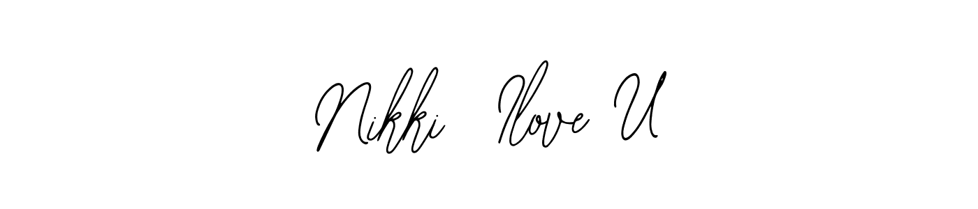Create a beautiful signature design for name Nikki  Ilove U. With this signature (Bearetta-2O07w) fonts, you can make a handwritten signature for free. Nikki  Ilove U signature style 12 images and pictures png