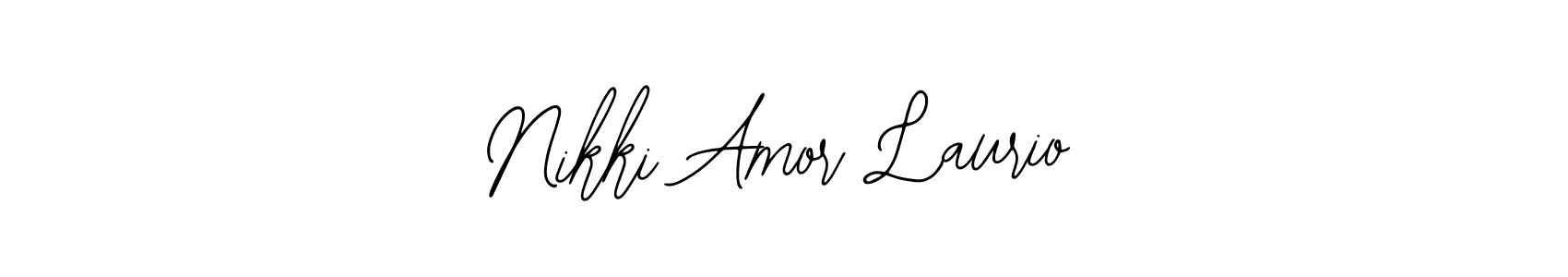 The best way (Bearetta-2O07w) to make a short signature is to pick only two or three words in your name. The name Nikki Amor Laurio include a total of six letters. For converting this name. Nikki Amor Laurio signature style 12 images and pictures png