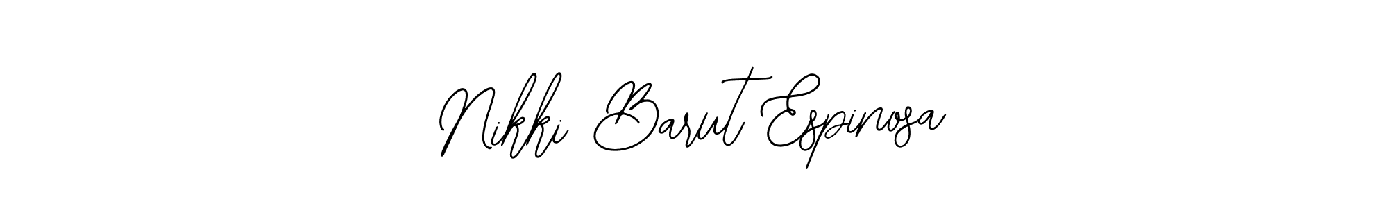 Make a beautiful signature design for name Nikki Barut Espinosa. Use this online signature maker to create a handwritten signature for free. Nikki Barut Espinosa signature style 12 images and pictures png