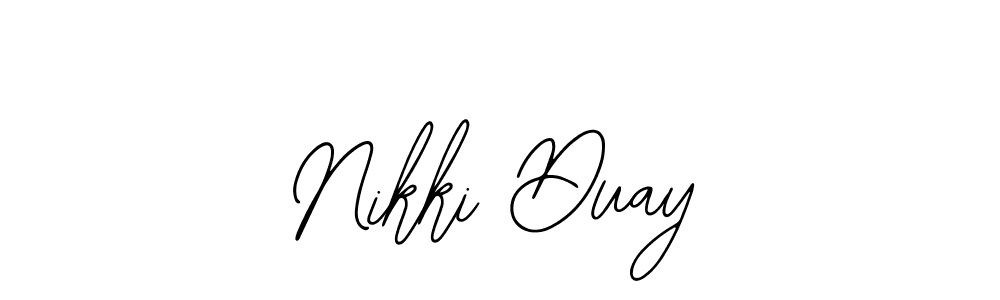 See photos of Nikki Duay official signature by Spectra . Check more albums & portfolios. Read reviews & check more about Bearetta-2O07w font. Nikki Duay signature style 12 images and pictures png