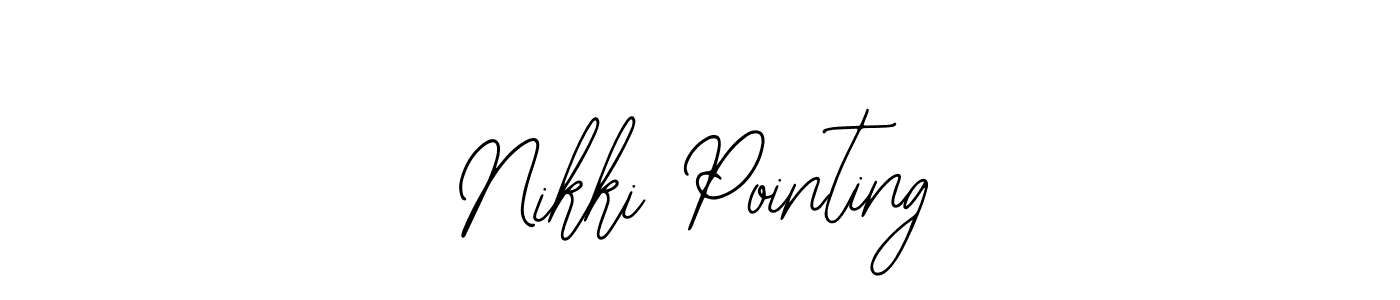 How to make Nikki Pointing signature? Bearetta-2O07w is a professional autograph style. Create handwritten signature for Nikki Pointing name. Nikki Pointing signature style 12 images and pictures png