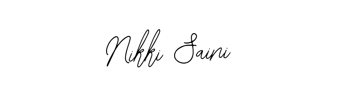 Use a signature maker to create a handwritten signature online. With this signature software, you can design (Bearetta-2O07w) your own signature for name Nikki Saini. Nikki Saini signature style 12 images and pictures png