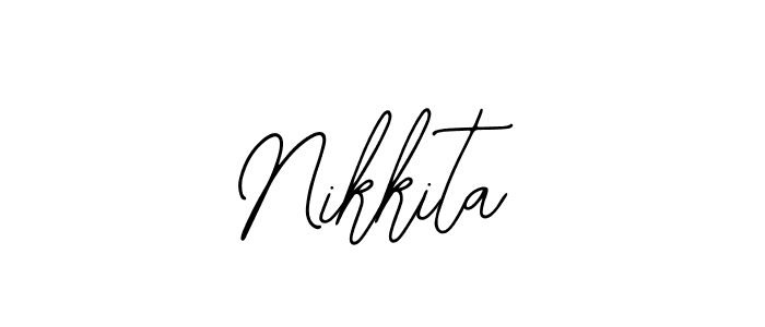 Make a beautiful signature design for name Nikkita. With this signature (Bearetta-2O07w) style, you can create a handwritten signature for free. Nikkita signature style 12 images and pictures png