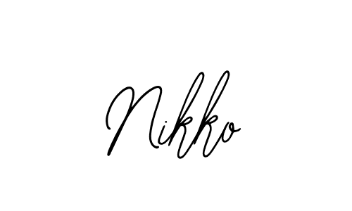 Create a beautiful signature design for name Nikko. With this signature (Bearetta-2O07w) fonts, you can make a handwritten signature for free. Nikko signature style 12 images and pictures png