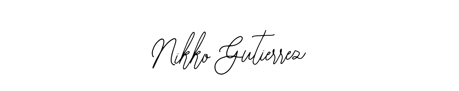 Also You can easily find your signature by using the search form. We will create Nikko Gutierrez name handwritten signature images for you free of cost using Bearetta-2O07w sign style. Nikko Gutierrez signature style 12 images and pictures png