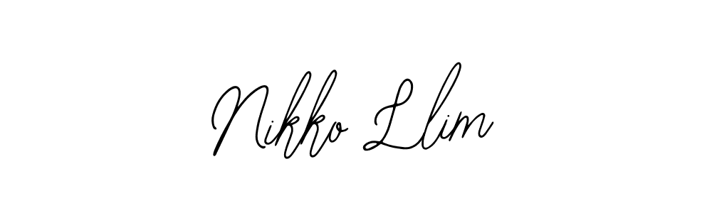 How to Draw Nikko Llim signature style? Bearetta-2O07w is a latest design signature styles for name Nikko Llim. Nikko Llim signature style 12 images and pictures png