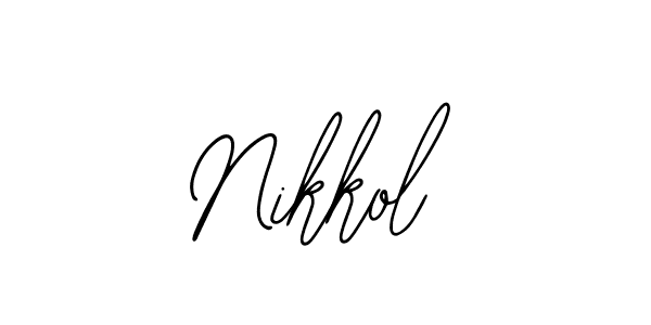 You should practise on your own different ways (Bearetta-2O07w) to write your name (Nikkol) in signature. don't let someone else do it for you. Nikkol signature style 12 images and pictures png