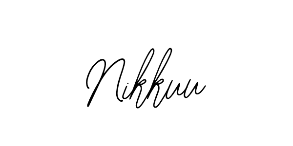 Make a beautiful signature design for name Nikkuu. With this signature (Bearetta-2O07w) style, you can create a handwritten signature for free. Nikkuu signature style 12 images and pictures png