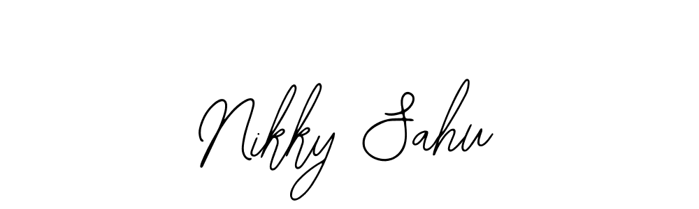 How to Draw Nikky Sahu signature style? Bearetta-2O07w is a latest design signature styles for name Nikky Sahu. Nikky Sahu signature style 12 images and pictures png