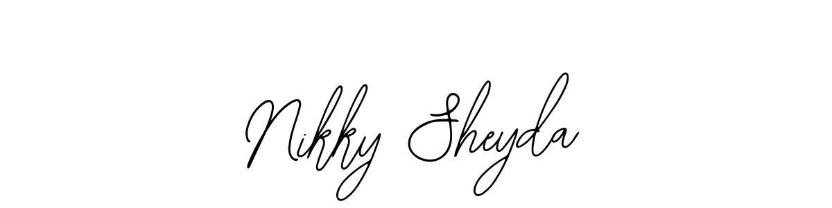 Make a short Nikky Sheyda signature style. Manage your documents anywhere anytime using Bearetta-2O07w. Create and add eSignatures, submit forms, share and send files easily. Nikky Sheyda signature style 12 images and pictures png