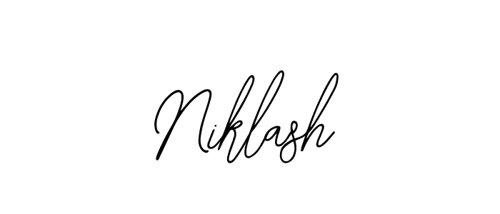 if you are searching for the best signature style for your name Niklash. so please give up your signature search. here we have designed multiple signature styles  using Bearetta-2O07w. Niklash signature style 12 images and pictures png