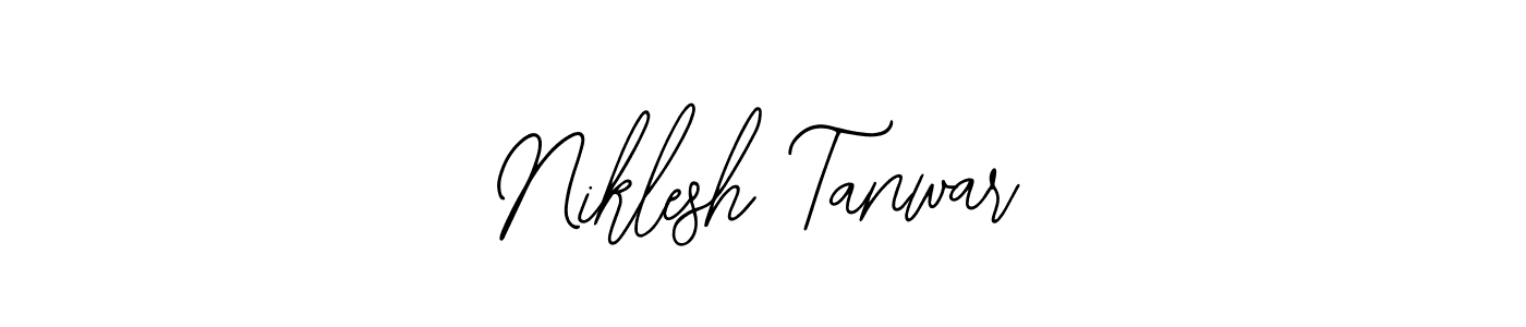 Use a signature maker to create a handwritten signature online. With this signature software, you can design (Bearetta-2O07w) your own signature for name Niklesh Tanwar. Niklesh Tanwar signature style 12 images and pictures png