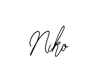You should practise on your own different ways (Bearetta-2O07w) to write your name (Niko) in signature. don't let someone else do it for you. Niko signature style 12 images and pictures png