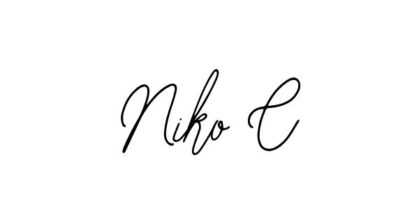 if you are searching for the best signature style for your name Niko C. so please give up your signature search. here we have designed multiple signature styles  using Bearetta-2O07w. Niko C signature style 12 images and pictures png