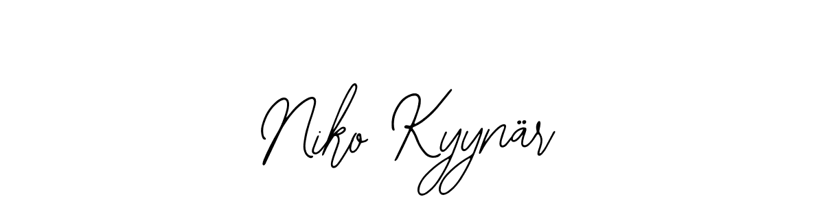 Design your own signature with our free online signature maker. With this signature software, you can create a handwritten (Bearetta-2O07w) signature for name Niko Kyynär. Niko Kyynär signature style 12 images and pictures png