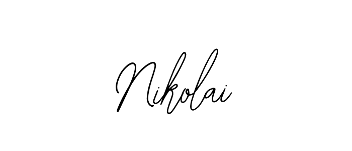 Design your own signature with our free online signature maker. With this signature software, you can create a handwritten (Bearetta-2O07w) signature for name Nikolai. Nikolai signature style 12 images and pictures png