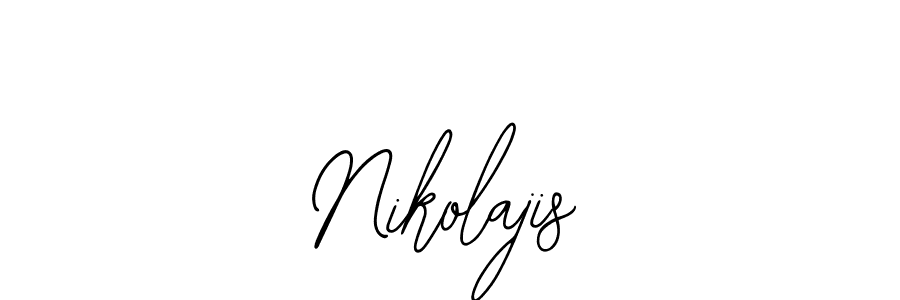 Similarly Bearetta-2O07w is the best handwritten signature design. Signature creator online .You can use it as an online autograph creator for name Nikolajis. Nikolajis signature style 12 images and pictures png