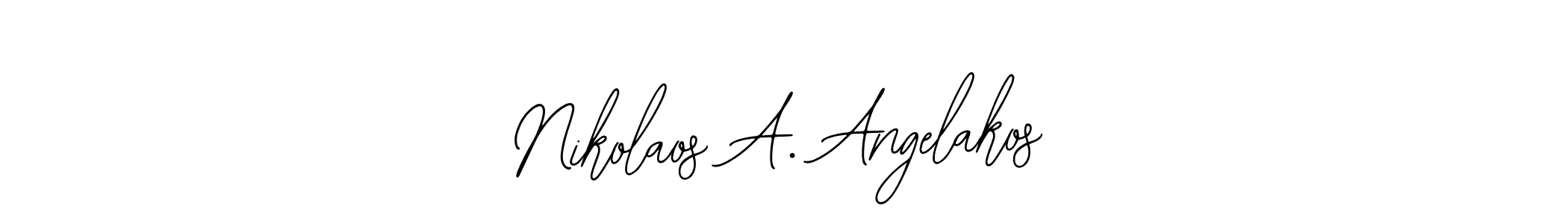 You can use this online signature creator to create a handwritten signature for the name Nikolaos A. Angelakos. This is the best online autograph maker. Nikolaos A. Angelakos signature style 12 images and pictures png