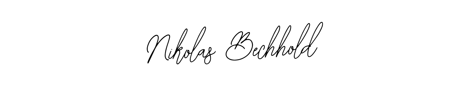 Design your own signature with our free online signature maker. With this signature software, you can create a handwritten (Bearetta-2O07w) signature for name Nikolas Bechhold. Nikolas Bechhold signature style 12 images and pictures png