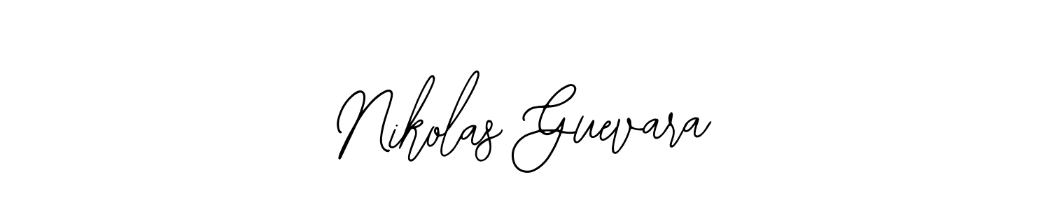 Design your own signature with our free online signature maker. With this signature software, you can create a handwritten (Bearetta-2O07w) signature for name Nikolas Guevara. Nikolas Guevara signature style 12 images and pictures png