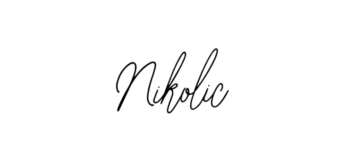 Design your own signature with our free online signature maker. With this signature software, you can create a handwritten (Bearetta-2O07w) signature for name Nikolic. Nikolic signature style 12 images and pictures png