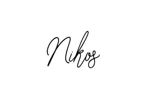 Make a beautiful signature design for name Nikos. With this signature (Bearetta-2O07w) style, you can create a handwritten signature for free. Nikos signature style 12 images and pictures png