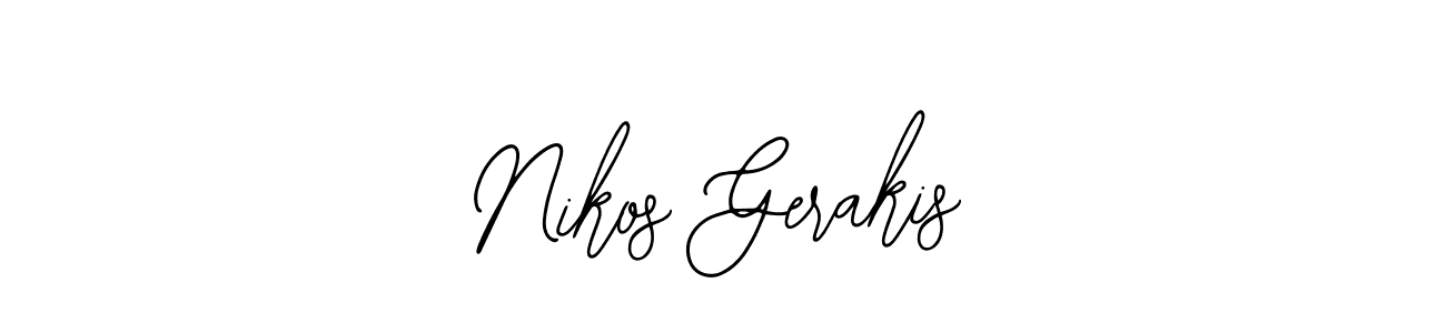 This is the best signature style for the Nikos Gerakis name. Also you like these signature font (Bearetta-2O07w). Mix name signature. Nikos Gerakis signature style 12 images and pictures png