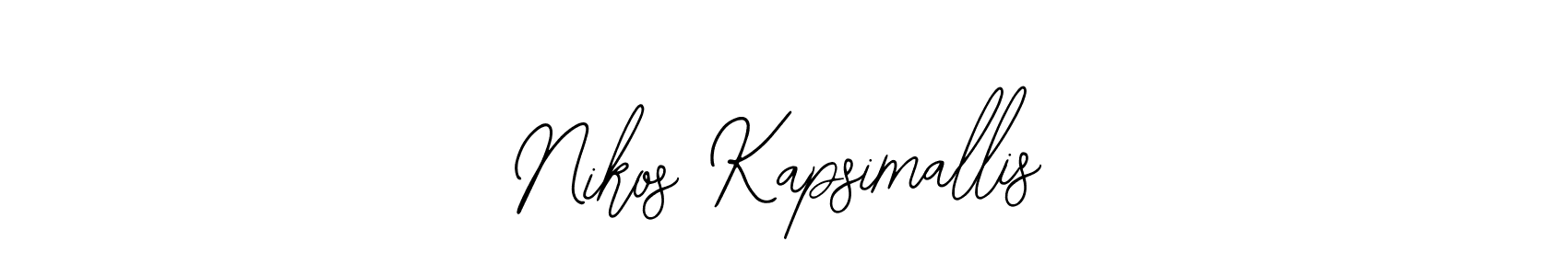 You can use this online signature creator to create a handwritten signature for the name Nikos Kapsimallis. This is the best online autograph maker. Nikos Kapsimallis signature style 12 images and pictures png