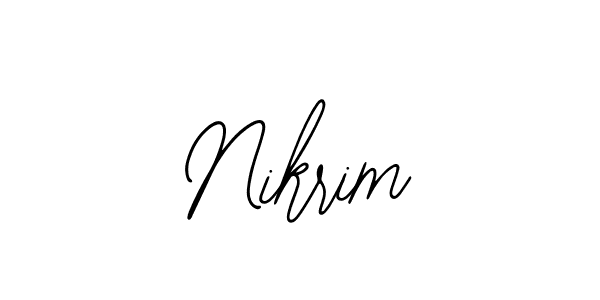 Also we have Nikrim name is the best signature style. Create professional handwritten signature collection using Bearetta-2O07w autograph style. Nikrim signature style 12 images and pictures png