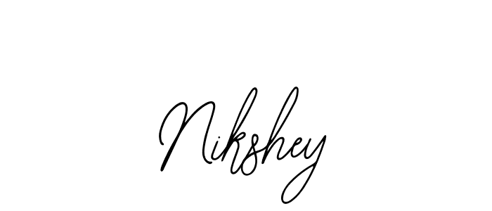 Use a signature maker to create a handwritten signature online. With this signature software, you can design (Bearetta-2O07w) your own signature for name Nikshey. Nikshey signature style 12 images and pictures png