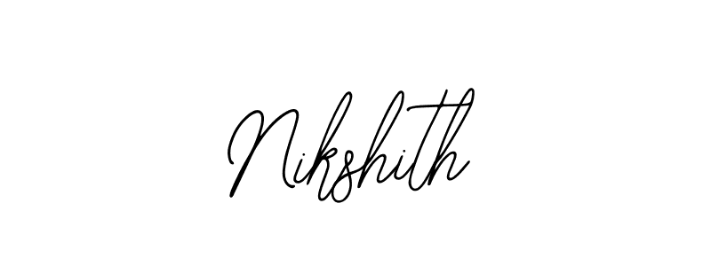 Also You can easily find your signature by using the search form. We will create Nikshith name handwritten signature images for you free of cost using Bearetta-2O07w sign style. Nikshith signature style 12 images and pictures png