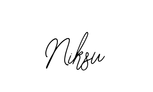 Niksu stylish signature style. Best Handwritten Sign (Bearetta-2O07w) for my name. Handwritten Signature Collection Ideas for my name Niksu. Niksu signature style 12 images and pictures png