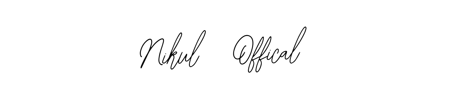 The best way (Bearetta-2O07w) to make a short signature is to pick only two or three words in your name. The name Nikul   Offical include a total of six letters. For converting this name. Nikul   Offical signature style 12 images and pictures png