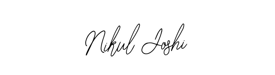 You should practise on your own different ways (Bearetta-2O07w) to write your name (Nikul Joshi) in signature. don't let someone else do it for you. Nikul Joshi signature style 12 images and pictures png