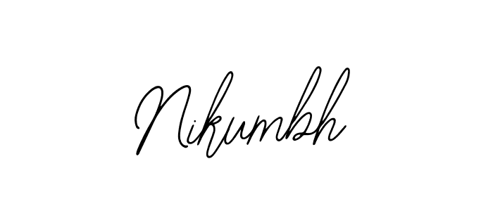 Use a signature maker to create a handwritten signature online. With this signature software, you can design (Bearetta-2O07w) your own signature for name Nikumbh. Nikumbh signature style 12 images and pictures png