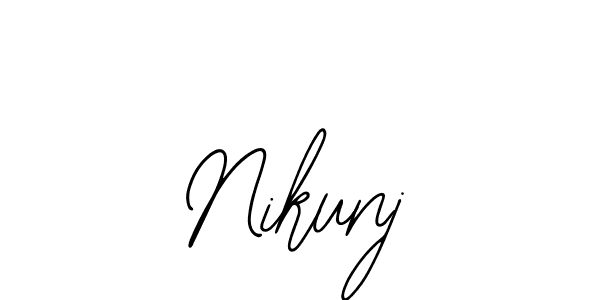 How to Draw Nikunj signature style? Bearetta-2O07w is a latest design signature styles for name Nikunj. Nikunj signature style 12 images and pictures png