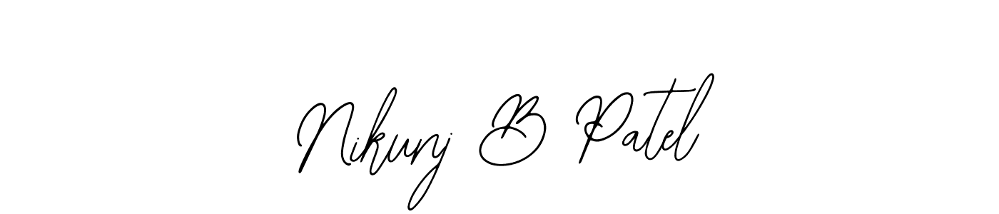 This is the best signature style for the Nikunj B Patel name. Also you like these signature font (Bearetta-2O07w). Mix name signature. Nikunj B Patel signature style 12 images and pictures png