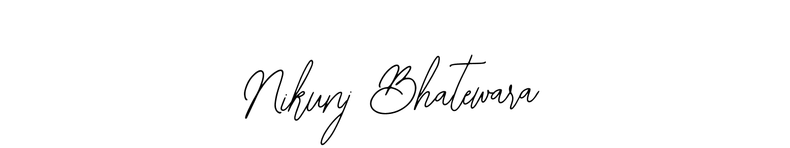 How to Draw Nikunj Bhatewara signature style? Bearetta-2O07w is a latest design signature styles for name Nikunj Bhatewara. Nikunj Bhatewara signature style 12 images and pictures png