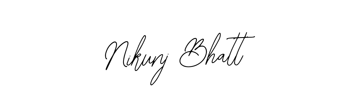 Use a signature maker to create a handwritten signature online. With this signature software, you can design (Bearetta-2O07w) your own signature for name Nikunj Bhatt. Nikunj Bhatt signature style 12 images and pictures png