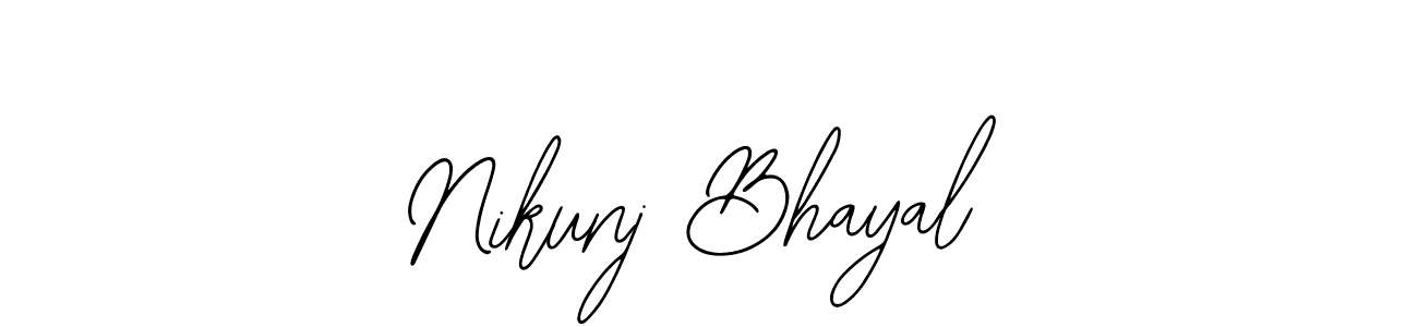 Check out images of Autograph of Nikunj Bhayal name. Actor Nikunj Bhayal Signature Style. Bearetta-2O07w is a professional sign style online. Nikunj Bhayal signature style 12 images and pictures png