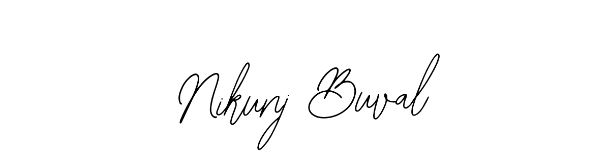 How to Draw Nikunj Buval signature style? Bearetta-2O07w is a latest design signature styles for name Nikunj Buval. Nikunj Buval signature style 12 images and pictures png