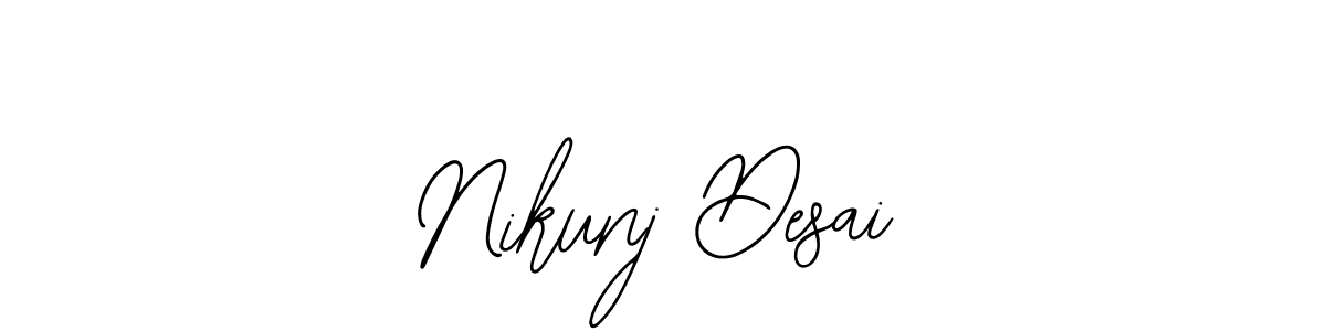 Make a beautiful signature design for name Nikunj Desai. With this signature (Bearetta-2O07w) style, you can create a handwritten signature for free. Nikunj Desai signature style 12 images and pictures png
